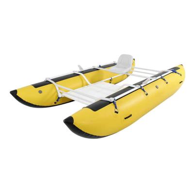 China 0.9mm PVC Outdoor Hot Selling Multicolor 430 490 Inflatable Boat For Fishing for sale