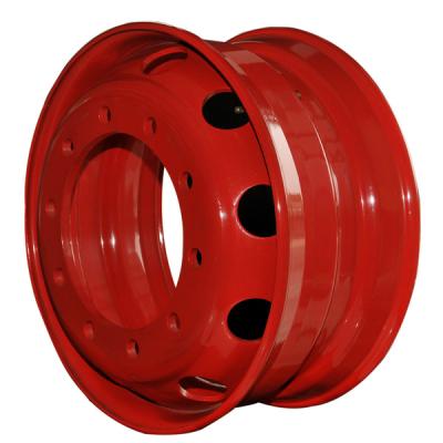 China 16 Inch High Quality Steel Car Red Color Wheel Steel Rim (ZW-5.50F-16) for sale