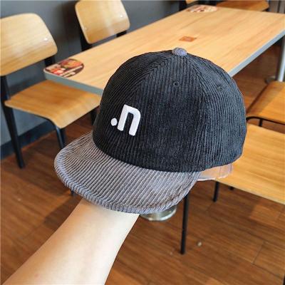 China Picture New Arrival Letter Printing Corduroy Baseball Hats Fashion Casual Hats for sale