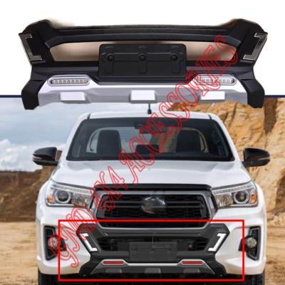 China High quality Decoration+Protection hilux rocco front bumper guard with LED light for sale