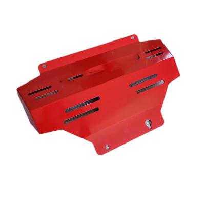 China 4x4 accessories red color steel material navara np300 2015+ engine splash guard skid plate for sale