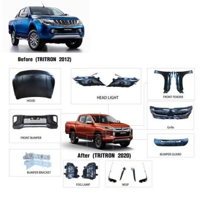 China Triton 4x4 accessories in body stock high quality kit for triton lift facebody kit 2015 to 2021 coversion kit with headlight for sale