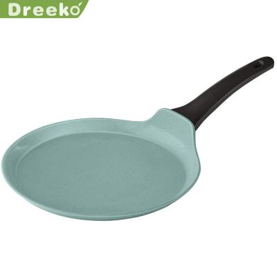 China CLASSIC 24cm Jade Marble Stone Non-Stick Die Cast Aluminum Pancake Pan Grill Pancake Pan for sale