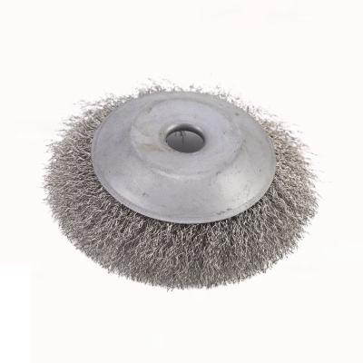 China Good Quality 5.91in Stainless Steel Wire POLISHING Disc Sweep 150mm Circular Steel Wire Wheel Brush for sale