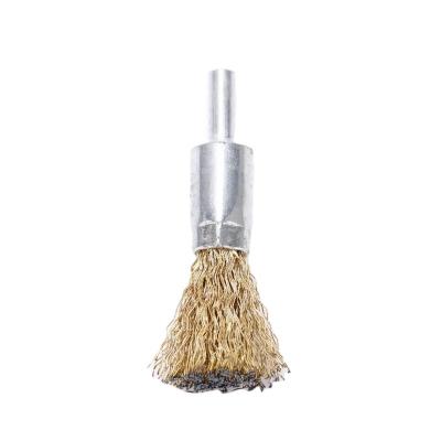 China POLISHING Wire Brush Suppliers Wire Hair Brushes Durable Stainless Steel Wire Brush With Steel Shank for sale