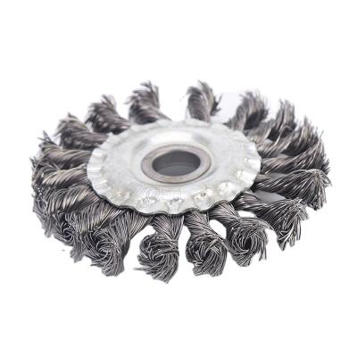 China Wholesale 100MM Hot Selling Universal Wire Brush POLISHING Twisted Small Wire Brush For Grinder for sale