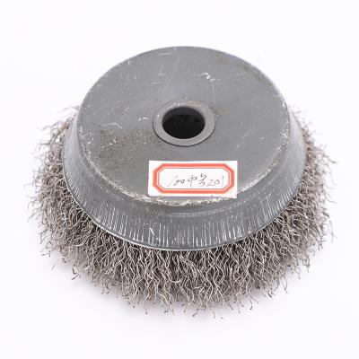 China POLISHING 304 Good Quality 3.94in Stainless Steel Brushes 100mm Circular Steel Wire Grinding Brush for sale