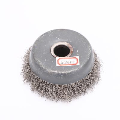 China POLISHING Tensing Products 4.92in Stainless Steel 201 Wire Cup Brush Polishing Wire Brush For Grinder for sale