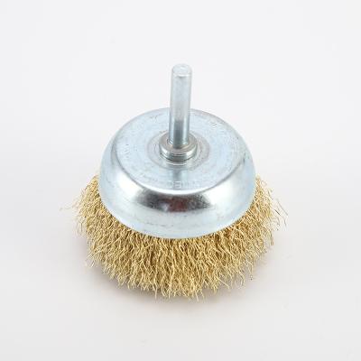 China Wholesale 60MM Angle Grinder Wire Cup Brush 6MM Shaft Stainless Steel Wire POLISHING Cleaning Brush for sale