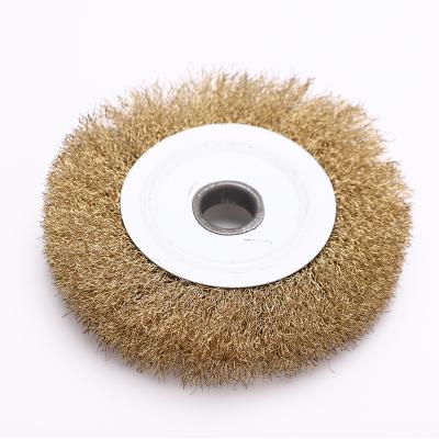 China Amazon OEM Durable Cleaning Hot Selling Brass Brushes Convenient 150MM Circular Wire Clean Brush for sale