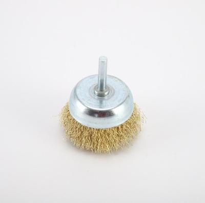 China OEM Copper Wheel Brush Rust Removal Wire Wheel Cup POLISHING Buffing Brush for sale