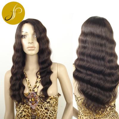 China Wholesale High Quality 100% Curly Pearlcoin Hair Ready To Ship Wavy Lace Front Wig 16 - 22 Inches Long Length for sale