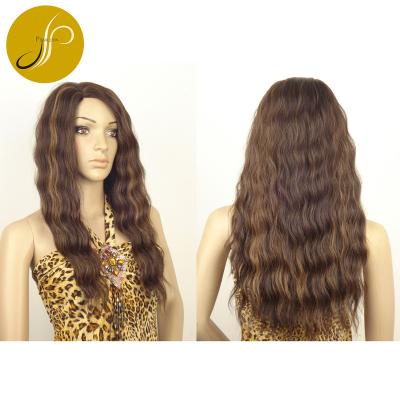 China Beautiful Pearlcoin Superior High Temperature Fiber Colored Curly Inch Length 14-24 Long Lace Up Non Machine Made Wig for sale