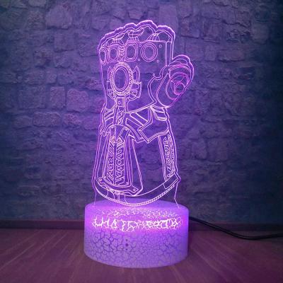 China 3D Birthday Gifts Modern Acrylic Creative Led Table Lamp USB Night Light for sale