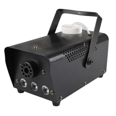 China Mini Smoke Machine With LED Effect 500W Fog Machines For Wedding Party Home Disco With Wire And Radio Control 24x12x11.5cm for sale