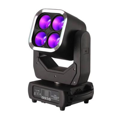 China DJ DISCO 2021 New Stage Moving Head Lights Four Head Chameloeon LED Zoom Wash DJ Light for sale