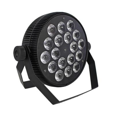 China 18x18W RGBWA Indoor UV Silent Stage Fan 6IN1 LED Par Light for sale