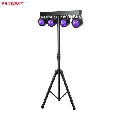 China HOTEL 4 x W3 30 in 1 RGB COB LED Par Light Kits with Carry Bag for DJ for sale