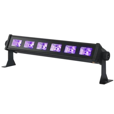 China Prowest 6x3W Residential LED Neon Party Black UV Light For Halloween Party Paint Studio Led Bar for sale