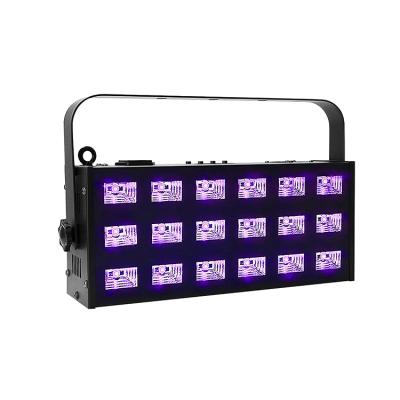 China Portable DJ UV Light DMX512 18pcs 3W LED Strobe Disco Lights Night Light DJ LED Bar for sale