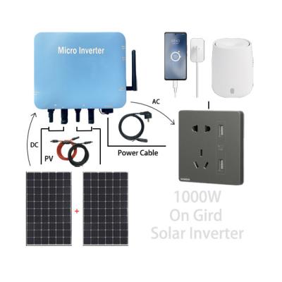 Chine 300w 600w 800w 1000W on grid off gird MPPT Hybrid Solar inverter à vendre