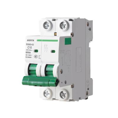 China Wholesale DC 400V MCB 2P C Style Miniature Circuit Breaker for sale