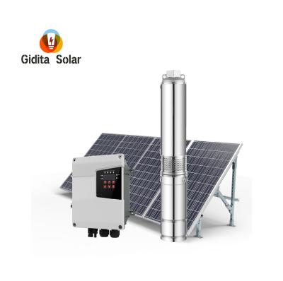 China 3.8m3/h Max. Flow Solar Well Water Pump with 200V Open Circuit Voltage and 1.5Hp Power for sale