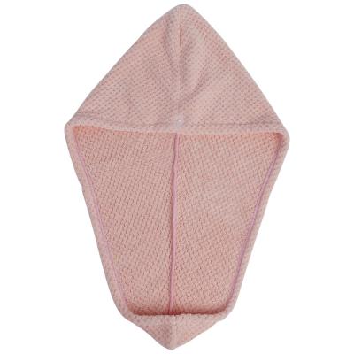 China High Quality Compressed Wrap Turban Microfiber Shower Cap Hair Towel High Quality Quick Dry Towel for sale