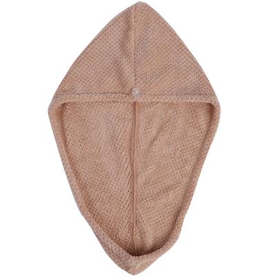 China Compressed Welcome To Inquiry Price Quickly Shower Cap Wrap Turban Dry Hair Waterproof Hat Wrapped Towel for sale