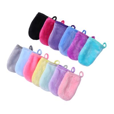 China New Soft Solvent Factory Style Face Cleansing Makeup Removal Glove From Wholesale Price for sale