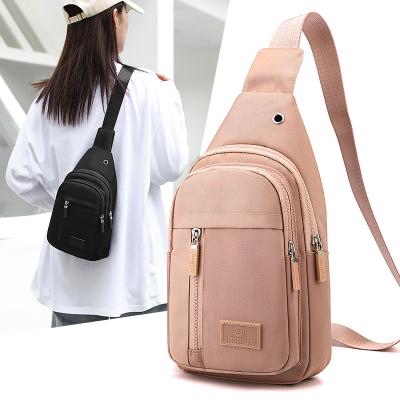 China Nylon Wholesale directly factory sale single shoulder bags outdoor chest bags female crossbody bags for men for sale