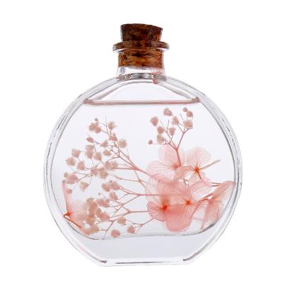 China Replenish and Relax Wholesale 100ml Clear Reed Diffuser Cedar Perfume 3.3 fl oz Home Fragrance Bottle Clear Air Freshener with Sticks for Home for sale