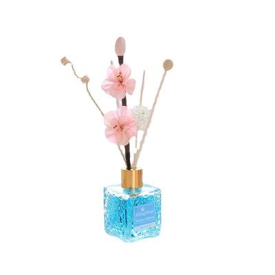 China Regenerate and Relax Wholesale 50ml Clear Reed Diffuser Perfume 1.7 fl oz Home Fragrance Bottle Clear Air Freshener with Sticks for Home for sale