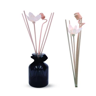 China Wholesale Dia.5CM Wooden Flower Reed Diffuser Home Fragrance Flower Reed Diffuser Fragrance Sola Aromatherapy Decoration Wood Flower for Home Decor for sale