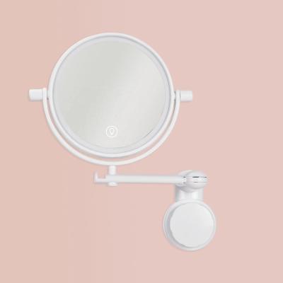 China LED Lighted Bathroom Makeup Mirror Bathroom Mirror Single Double Sided Wall Hanging Makeup Mirror for sale