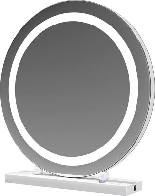 China HEZHI Vanity Hollywood Lighted Mirror with White Dimmable LED Strip Lights Suitable for Bedroom Office White for sale