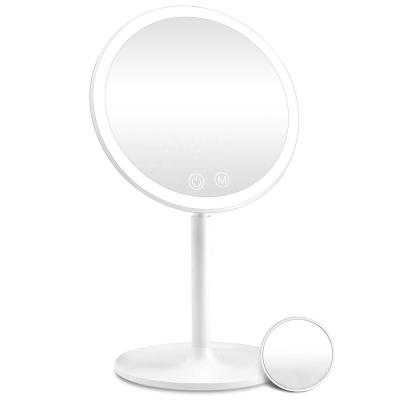 China Makeup Mirror 1X/10X Rechargeable Lighted Magnifying Vanity Mirror With 46 LED Lights 3