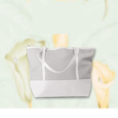 China White Tote Bags Canvas Tote Bags Casual Cloth Shoulder Women Travel Agency Reusable Eco Customer Large for sale