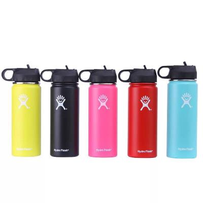 China Business Popular Style Space Water Bottle Progressive Handle Cover Stainless Steel Bottle Straw Cover Portable Thermos Water Bottle for sale