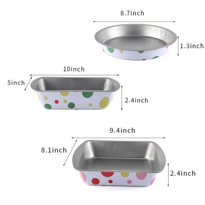 China Disposable Non-Stick Heat Resistant Baking Tray Tin Plate Square Metal Cake Mold Toast Pan Tray for sale