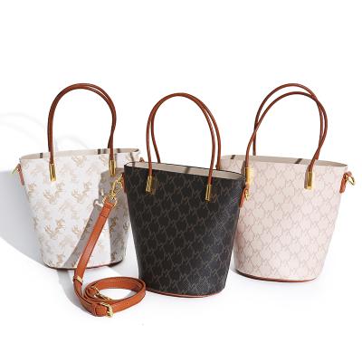 China Wholesale Multifunctional Ladies Handbags Fashion Korean Style Shoulder Bag Messenger Portable Bucket Bag for sale