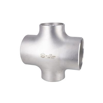 China Fluid casted lateral Equal Cross Fittings carbon steel cross Butt Welded tee 4 way for sale