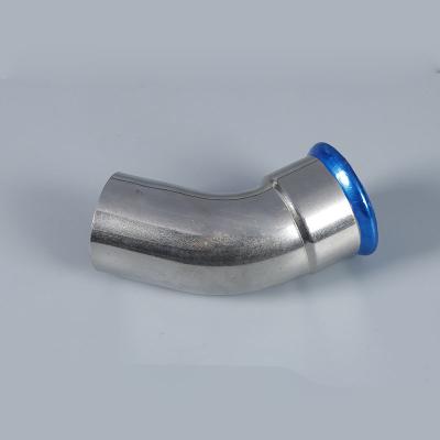 China Fluid Factory Wholesale Promotional Plumbing Fittings Elbow Stainless Steel Factory Custom Press Fit Fittings Pipe for sale