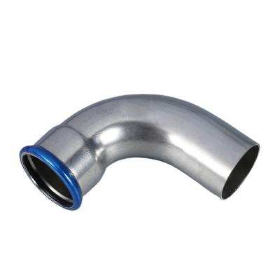 China Fluid OEM Press Fit Fittings Pipe 90 degrees Elbow Plumbing Fittings Factory Custom Anti-corrosion for sale