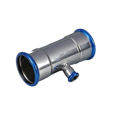 China Fluid High Quality Reducer Tee Pipe Single Press Fit Fittings Anti-corrosion Stainless Steel Tube Fitting for sale