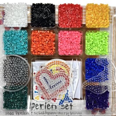 China Eco-Friendly Material Eco-Friendly Children's Educational Toys Iron Perler Bead Diy Wholesale 5mm Fuse Beads Pegboard Toys For Kids for sale