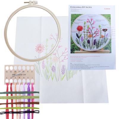 China HOT Selling Kit Beginner Needlework Set DIY Flower Decoration DIY Embroidery Cross Stitch Embroidery Set Cross Stitch Kit for sale