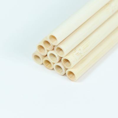 China Sustainable Eco Friendly Factory Direct Sales Customized Logo Bamboo Straw With Brush 100% Natural Bamboo Straw for sale