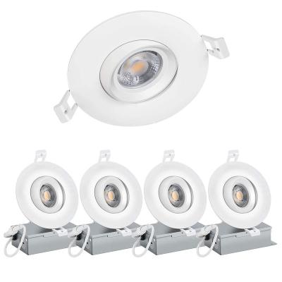 China Downlights free shipping usa led downlights 3inch 4inch glimbal adjustable recessed ceiling retrofit lights ETL slim led downlight for sale