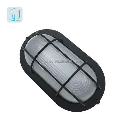 China Exterior Glass Aluminum Wall Oval Waterproof Led Bulkhead Light for sale